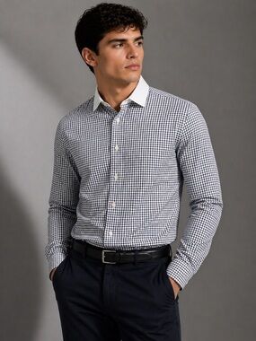 Polo Ralph Lauren Gingham Check Contrast Collar Dress Shirt size Large